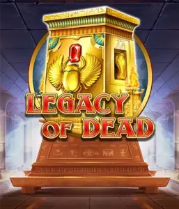 Play  Legacy of Dead slot by Play'n GO featuring complimentary spins and growing symbols, starting at $0.10 bets.