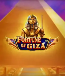 Uncover the mystical world of the Fortune of Giza game by Pragmatic Play, showcasing a noble depiction of a Pharaoh before the iconic pyramid backdrop. This graphic portrays the glory of Egyptian history, perfect for fans of Egyptian-themed slots, delivering a captivating gaming experience.